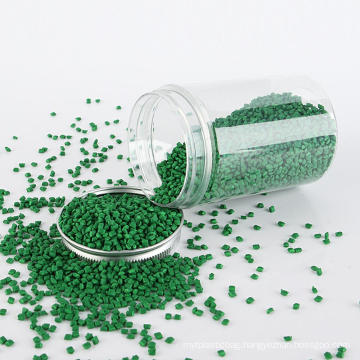 Recycled PE plastic pellets green color masterbatch